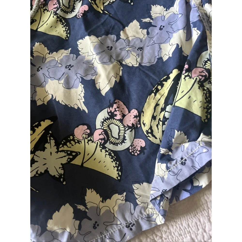 Vilebrequin Swim Trunks‎  Xxl Hawaii Theme Bananas Flowers Starfish Blue